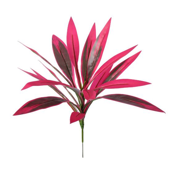 

Yousheng Large Realistic Artificial Fern Dragon s Blood Tree Plants with Pink/Purple Leaves, UV Resistant Outdoor Fake Fern Plants for Garden, Patio, 1pc