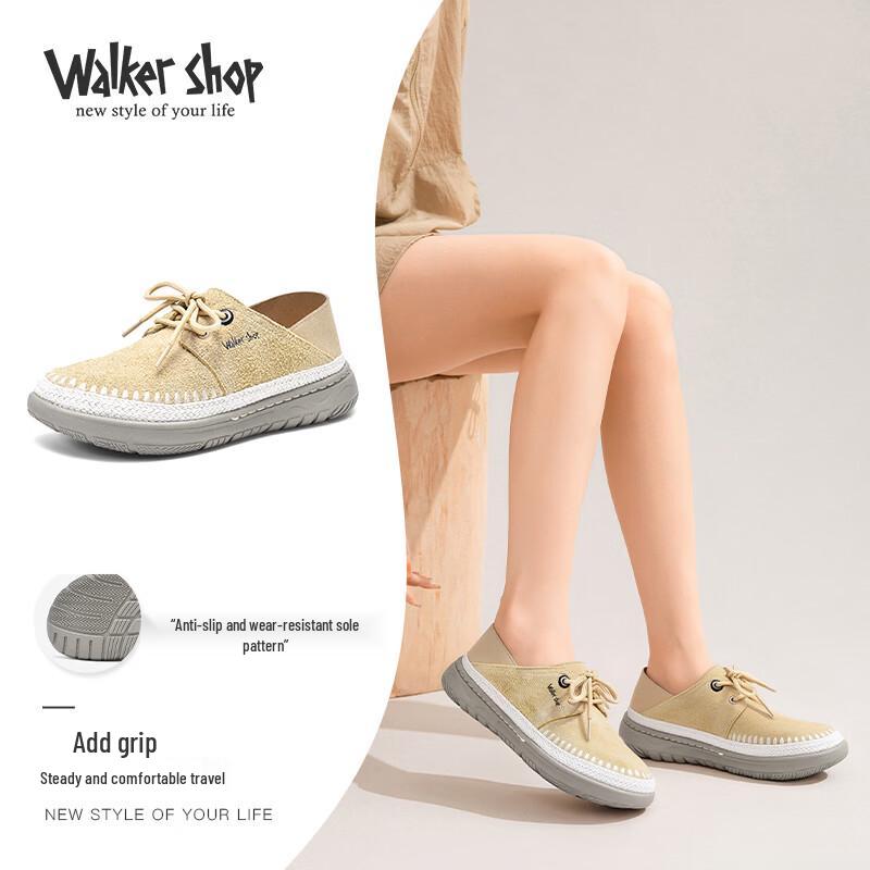 Walker Shop Aokaso Women s Slip-On Mesh Casual Shoes V165018 36