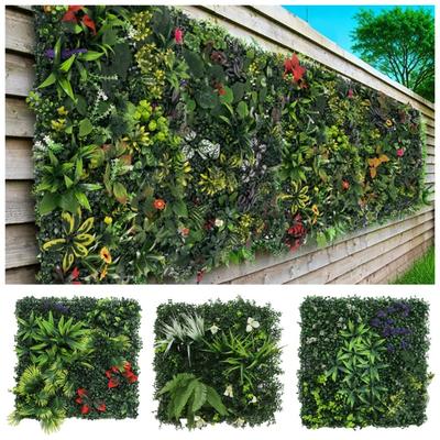 DIY Artificial Plant Wall Panel UV Protection Durable Simulation Maple Plant Sheet Lifelike 50*50cm Artificial Eucalyptus Carpet