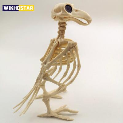 Verrückter Knochen Skelett Rabe Plastik Tier Skelett Knochen Horror Halloween Dekoration Halloween Requisite Vogel Krähe Skelett Dekoration