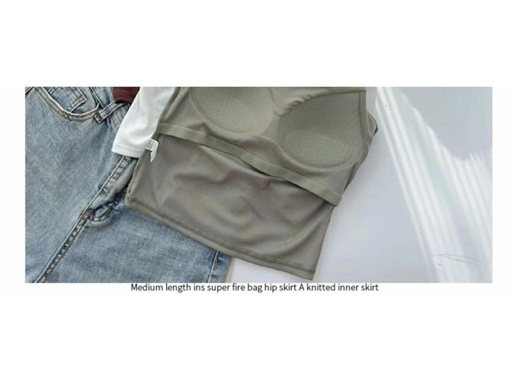 Korean Ruffled Spaghetti Strap Women's Tank with Chest Pads - Sexy Backless Slimming Base Layer