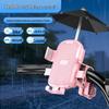 JINGRUIXIANG Universal Bike Phone Holder with Sunshade Umbrella