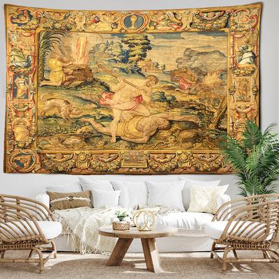 Retro Character Murals Tapestry Wall Hanging Abstract Art Witchcraft Mystery Hippie Tapitz Home Decor Background Cloth