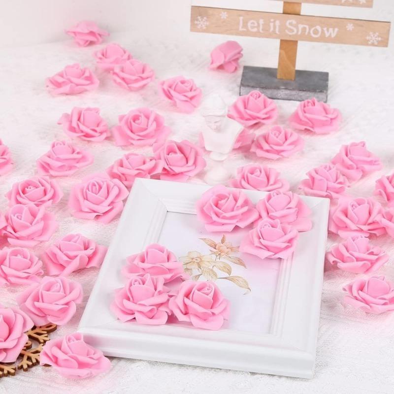 10/20Pcs Artificial Bulk Rose Flower PE Fake Flower for Home Room Dceor Party Halloween Mother's Day Christmas Wedding Decoratio