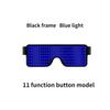 Rechargeable LED Props Stage Dynamic Glasses Luminous Glasses Christmas Party Atmosphere Decoration