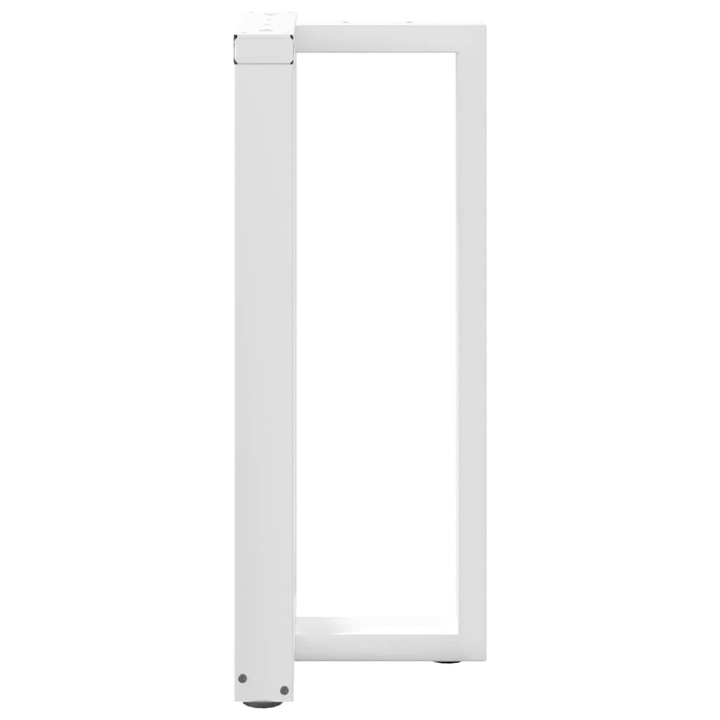 Vidaxl Nogi Do Stołu Barowego, 2 Szt., Białe, 50X35X(90-91) Cm, Stal