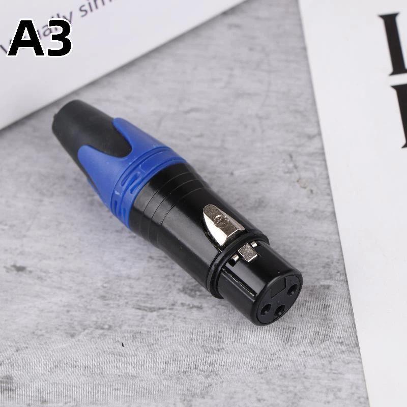 1/2Pcs Pin Xlr Plug Jack Male / Female Microphone Connector Mic Adapter Xlr Cable Terminal Audio Wire Connector