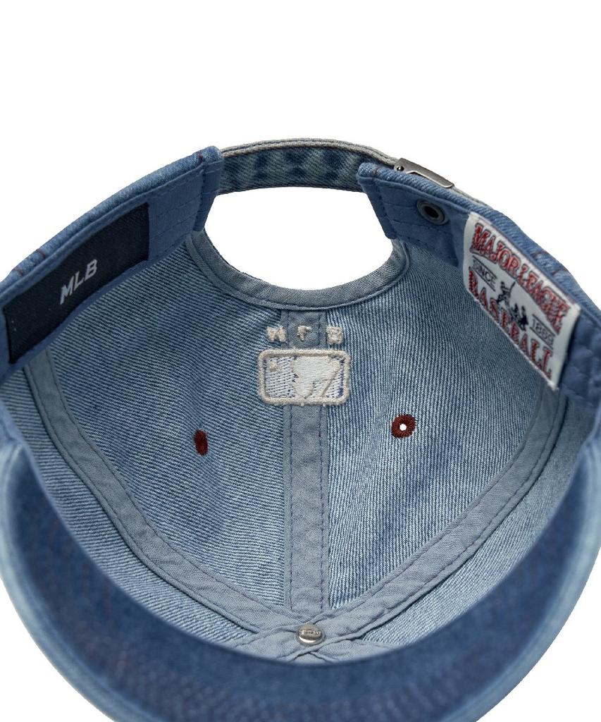 Emelbi Basic Denim Unstructured Ball Cap Ny (L.Blue)