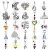925 Silver Pyramid Puzzle Saint Charms Pendant Beads for S925 Bracelet DIY Jewelry Making Fine Silver Beads