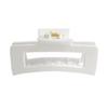 1/4Pcs Women Hair Claw Soft Silicone Anti-slip Teeth Back Head Hair Clip Geometric Shape Pain-Free Wear Hair Clamp