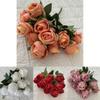 Artificial Peony Flower Arrangement In Velvet Finish For Bedroom Wedding Decor