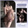 Internet celebrity sexy suspender onesie mesh perspective with steel ring gathering sexy underwear hip skirt women