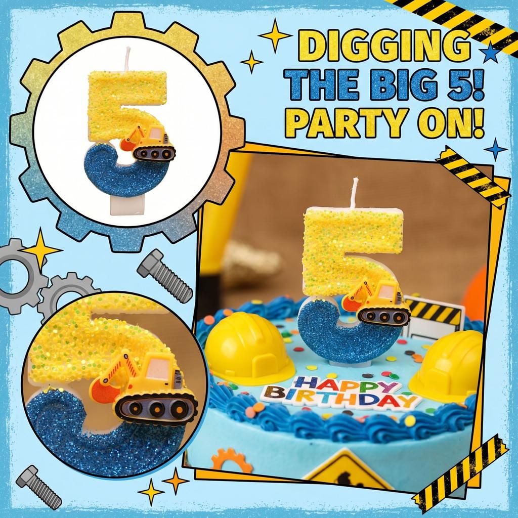 Fashion Cartoon Creative Birthday Candles Party Digital Candles