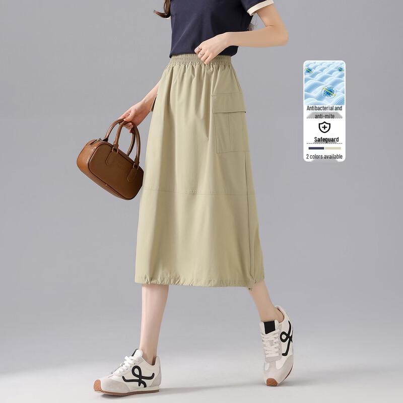 Женская летняя рабочая одежда против клещей, юбка-миди А-силуэта S