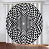 Curtains For Hall Or Living Room 3D Creative Black And White Art Window Curtains Kids Bedroom Decor Curtain Home Decor 2 Panels