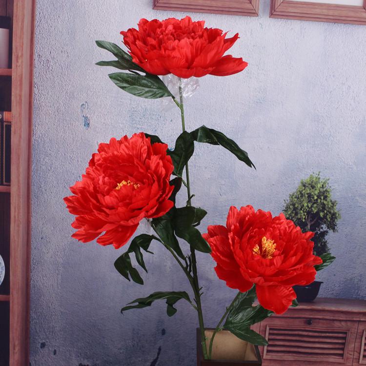 

Peony flower fake flower living room bedroom decoration large flower shopping mall lobby