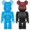 DARTH DARTH Painted Movable Figures BE@RBRICK VADER(TM)(HOLOGRAPHIC Ver.) & MAUL(TM) 2-PACK "STAR WARS" ABS&PVC