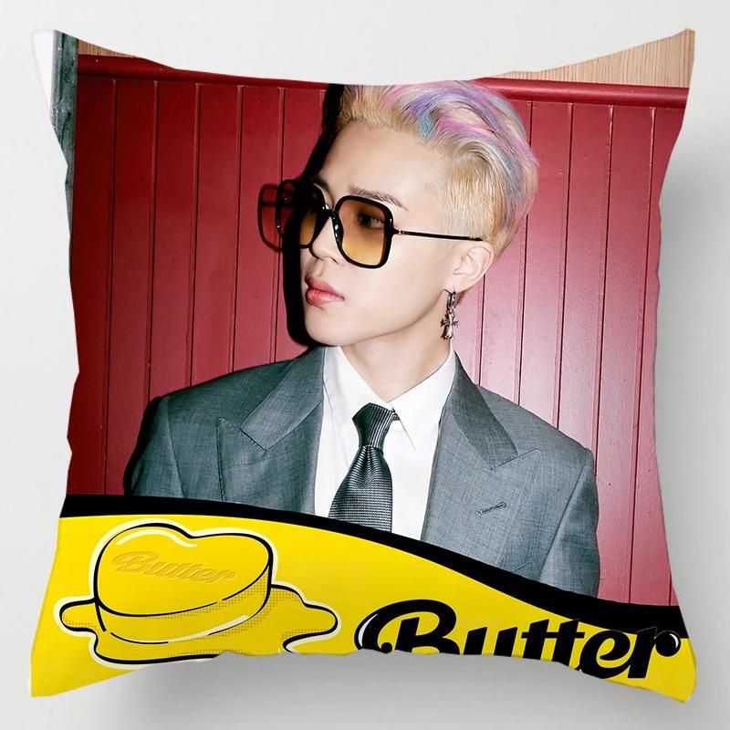 Bts Bangtan Boys Cushion Cover Decorative Soft Pillow Case Sofa Car Cover Throw