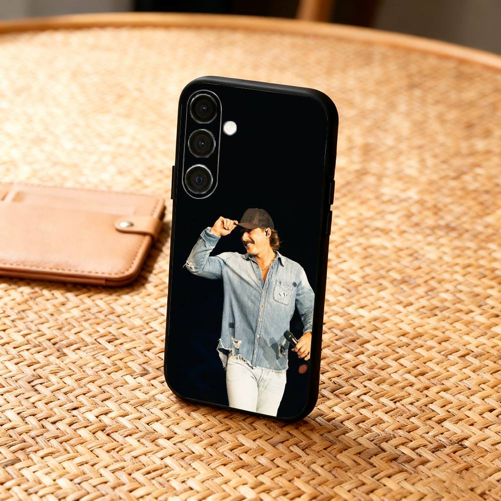 1PC M-Morgan Wallen Singer Phone Case For Samsung  A73,72,71,A52,51,40,41,A22,A32,31,A13, Soft Black Shell