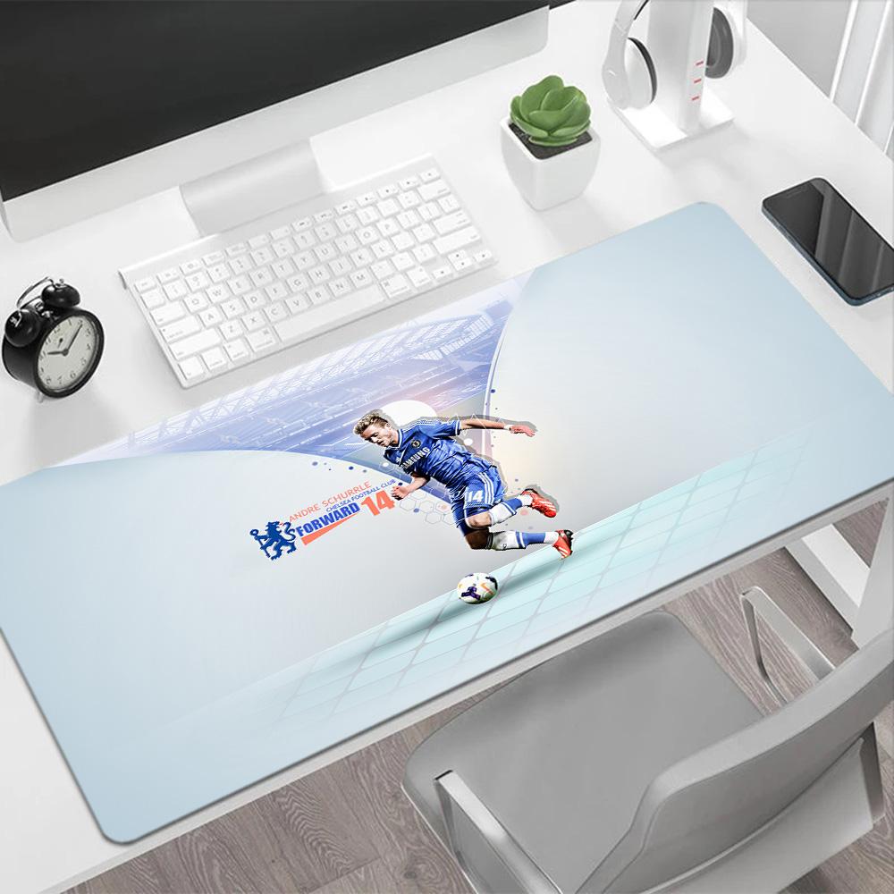 Football Player Action Gaming Mouse Pad Keyboard Mat Desktop Mouse Pad Non-Slip Rubber Base Perfect for Office Laptop Gaming Setup