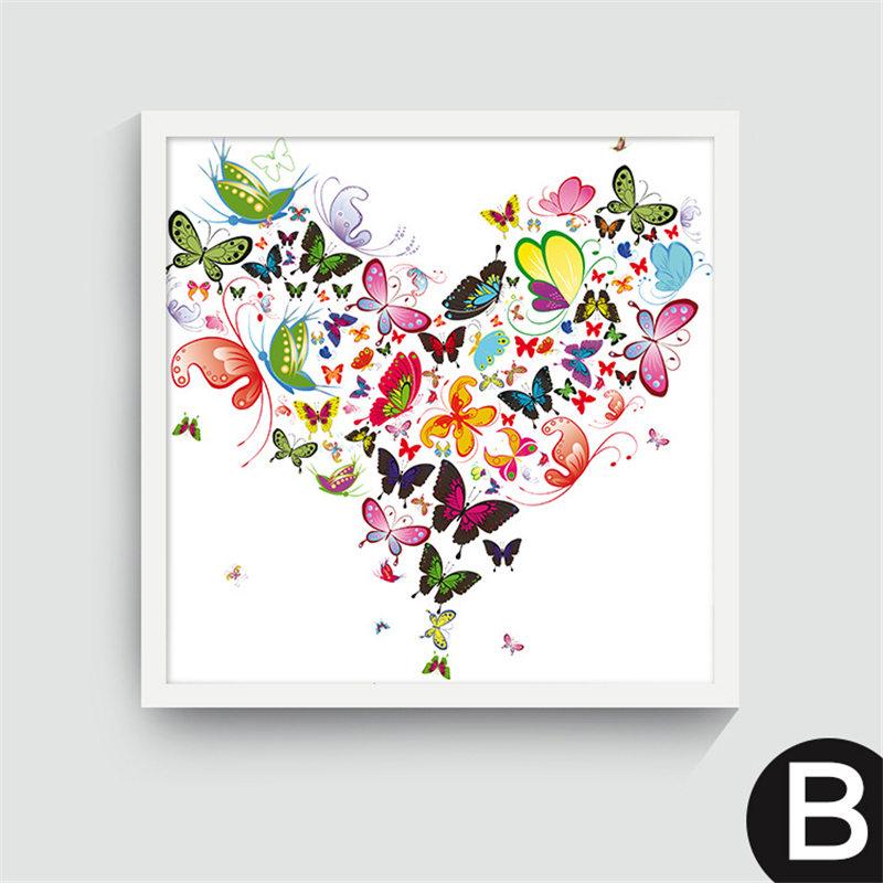 Nordic Canvas Painting Cartoon Square Posters Dancing Riding a Bike Horse Driving a Car Beautiful Girls for Girl's Room