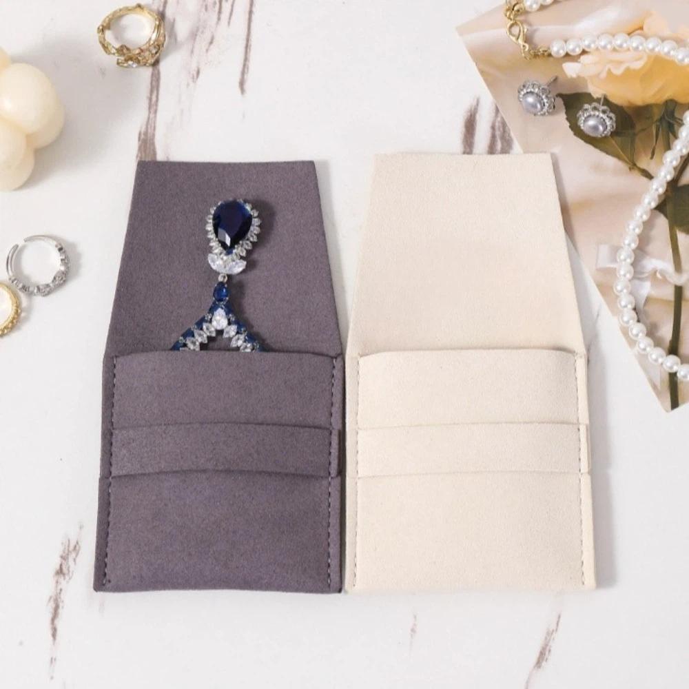 Small Necklace Ring Packing Bag Foldable Earrings Organizer Simple Mini Jewelry Display Bag  Gifts