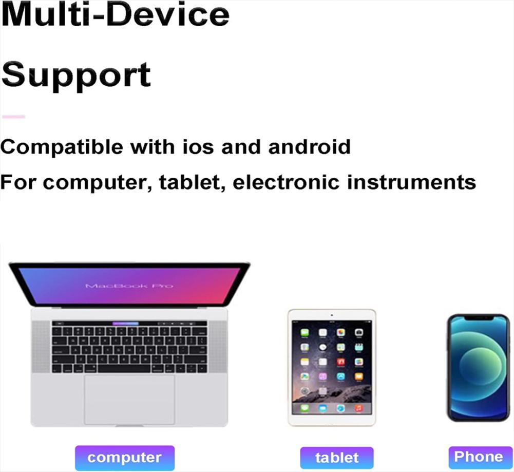 כרטיס קול V8 לשידור חי KTV, כרטיס קול כפול לטלפון נייד, מתאים לטלפון נייד, מחשב, כרטיס קול חיצוני (לבן שחור)