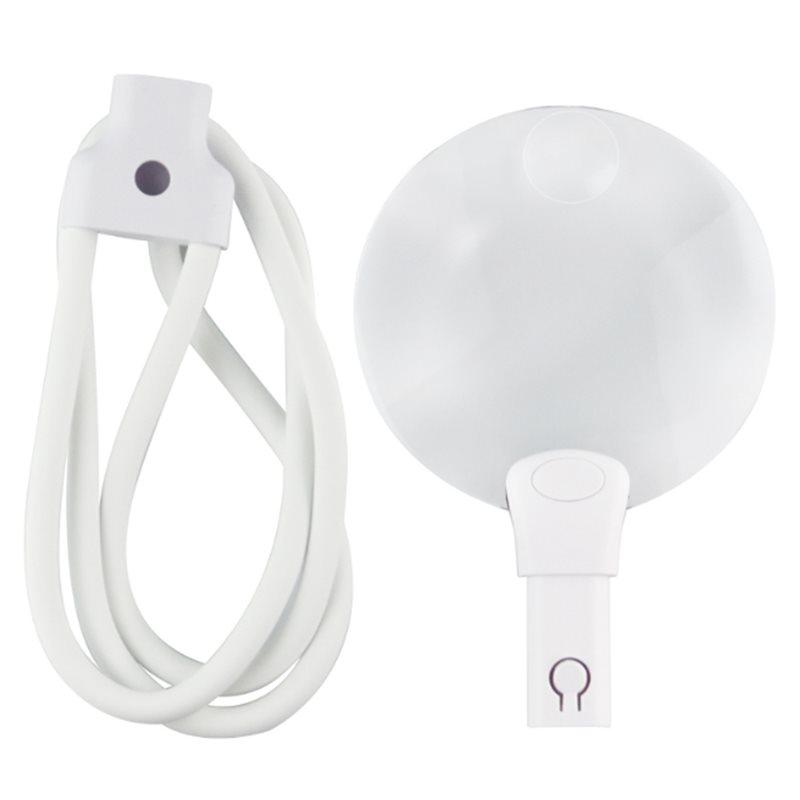 A74E-Helping Hands 5X 10X Magnifying Glass Hands-Free Neck Wear For Reading Sewing Inspection Repair Loupe