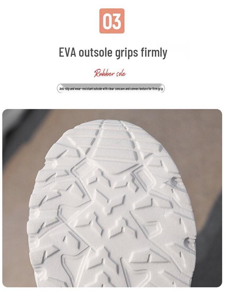 Kids' White Breathable Mesh Sneakers - Lightweight, Non-Slip Casual Running Shoes for Elementary Students