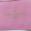 Excellent LOUIS VUITTON Other shoes Embroidered logo satin slippers pink Satin Women Used