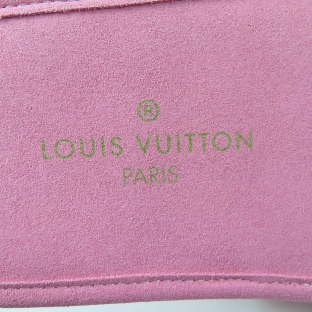 Excellent LOUIS VUITTON Other shoes Embroidered logo satin slippers pink Satin Women Used