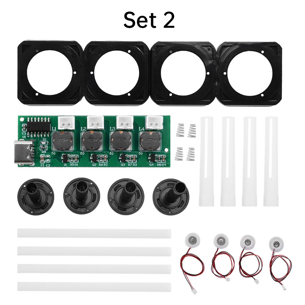 Type-C USB Mini Humidifier DIY Kits Mist Maker and Driver Circuit Board 4 Fogger Atomization Film Atomizer Sheet Oscillating