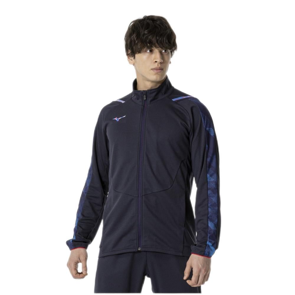 

Mizuno Dry Aeroflow Training Highly Deep Size L Jacket, Breathable, 32MCA556, Navy,