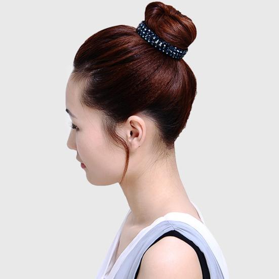 Women Rhinestone Inlaid Hair Claws Twist Clip Hairpin Headwear Bun Accessory