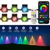Smart LED Outdoor Lights APP Controls Outdoor Garden Lights RGB Gradient with Remote Control LED Landscape Lights Suitable