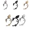 Dragon Punk Ear Cuffs With Alloy Electroplated Finish For Unisex Gothic Style
