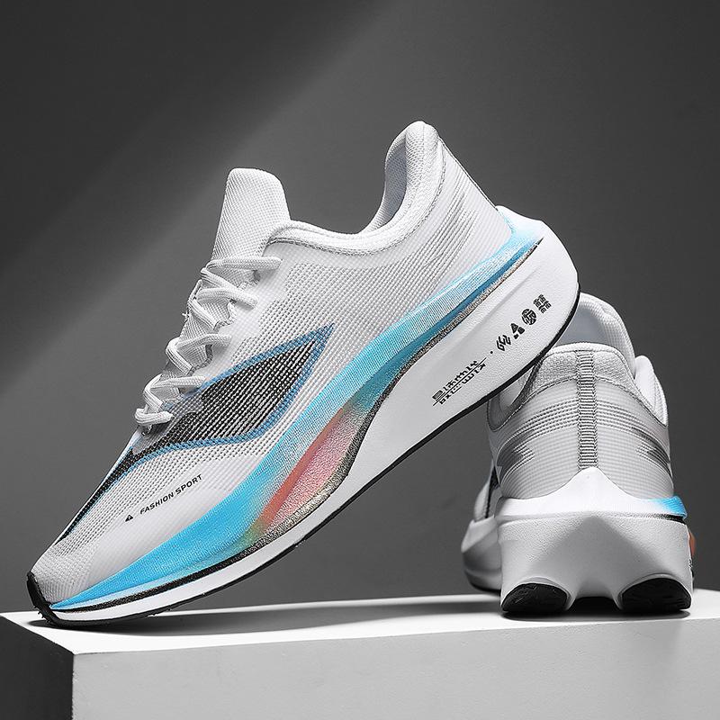 Autumn middle school students running shoes small size sports shoes men shock absorption breathable professional ultra-light running shoes sports clas