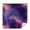 Watercolor Galaxy Wallpaper Violet and Indigo, Pink Background 50x1000