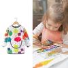2 Stück wasserabweisende Kinder-Künstlerkittel mit langen Ärmeln und Tasche, Kinder-Malerschürze, Kleinkind-Spielschürze