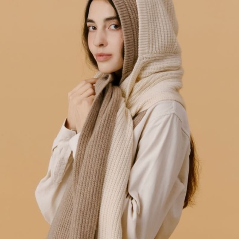 JOSEPH & STACEY Cashmere Volumed Muffler Balaclava (4Color)