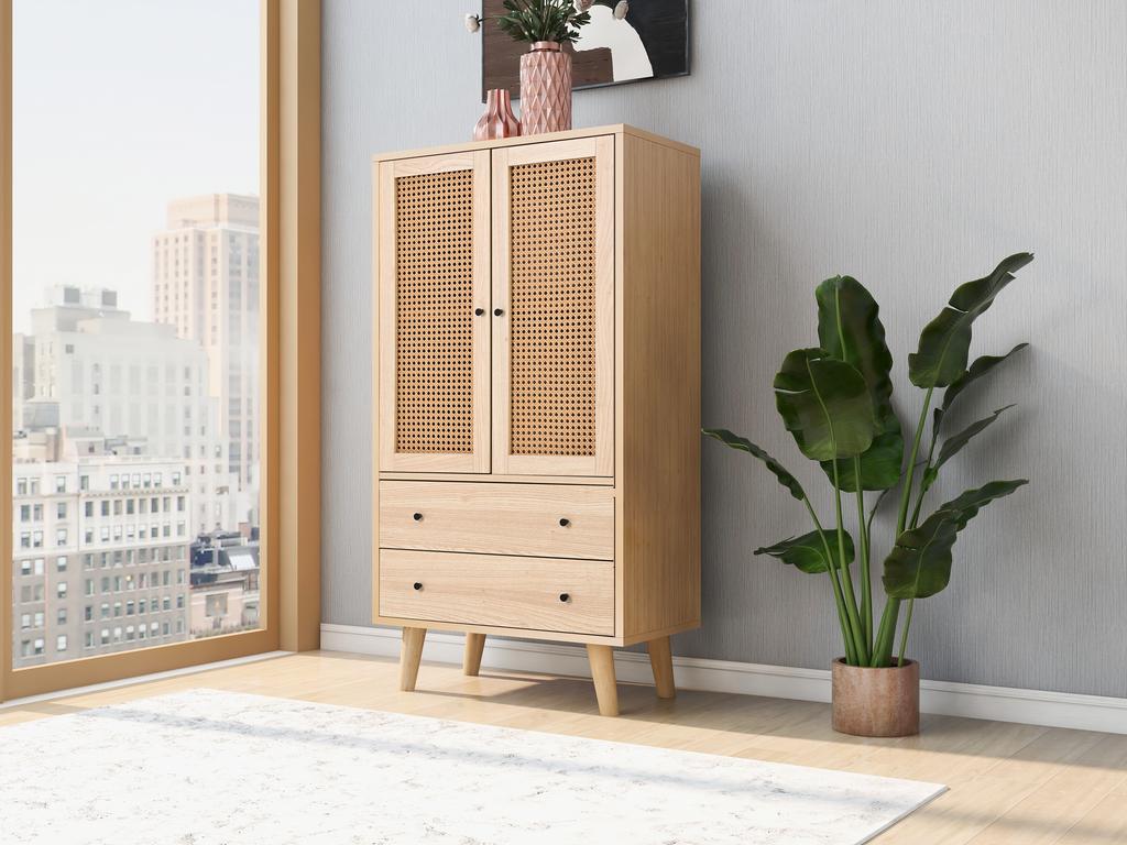 Esszimmer Wohnzimmer Sideboard Kommode Standregal Stauraum TV-Tisch mit Türen und Schubladen Großer Stauraum Breite 60 cm