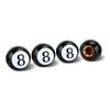4Pcs Universal Wheel Valve Caps Dust Covers for Bicycle Motorcycle Car Spherical Stem Caps Modification Expression