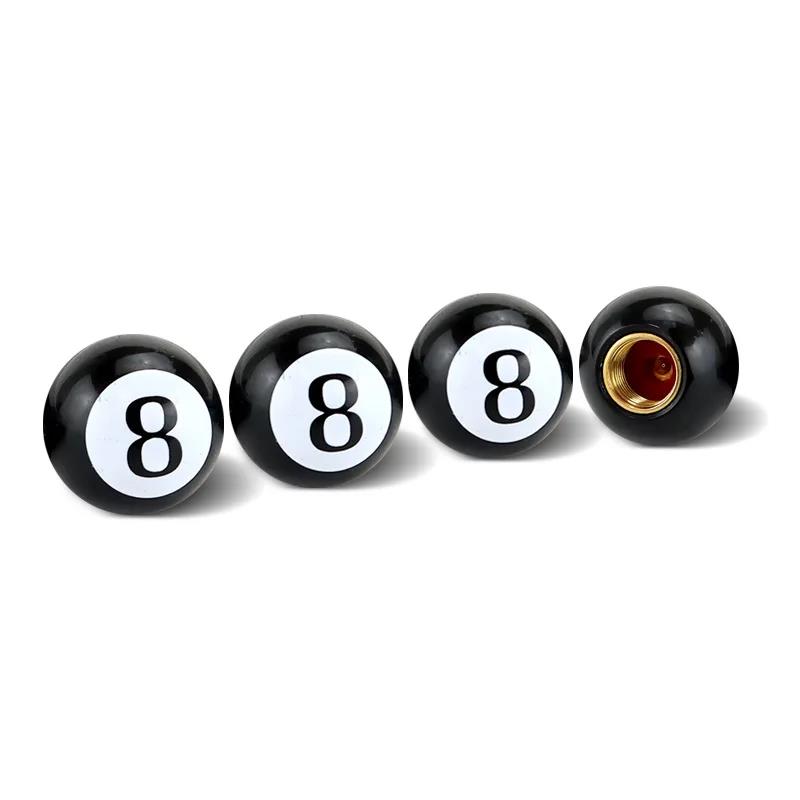 4Pcs Universal Wheel Valve Caps Dust Covers for Bicycle Motorcycle Car Spherical Stem Caps Modification Expression