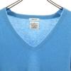 FRAY I.D Cashmere 100% Long sleeve V neck sweater F light blue knit Women Used