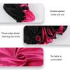 Double-Layered Four Seasons Minimalist Hair Bonnet Satin Bonnet Sleep Caps Can Be Worn On Both Sides Versatile Caps for Female