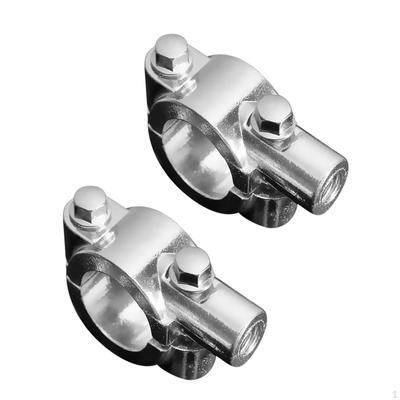 Motosiklet Bisiklet 10mm 7/8 inç Gidon Ayna Kelepçe Montaj Braketi Krom