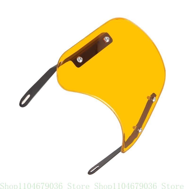 Clear Front Windshield Vintage Wind Deflector Stylish Motorcycle Headlight Wind Deflector Durable Fit for CG125