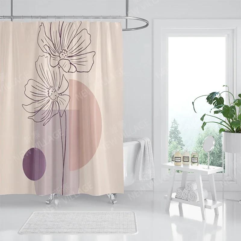Wasserdichte Stoff Duschvorhänge Badezimmer Vorhang Zubehör 180X200 Duschvorhang Für Dusche 240*200 Nordische Boho Dekoration