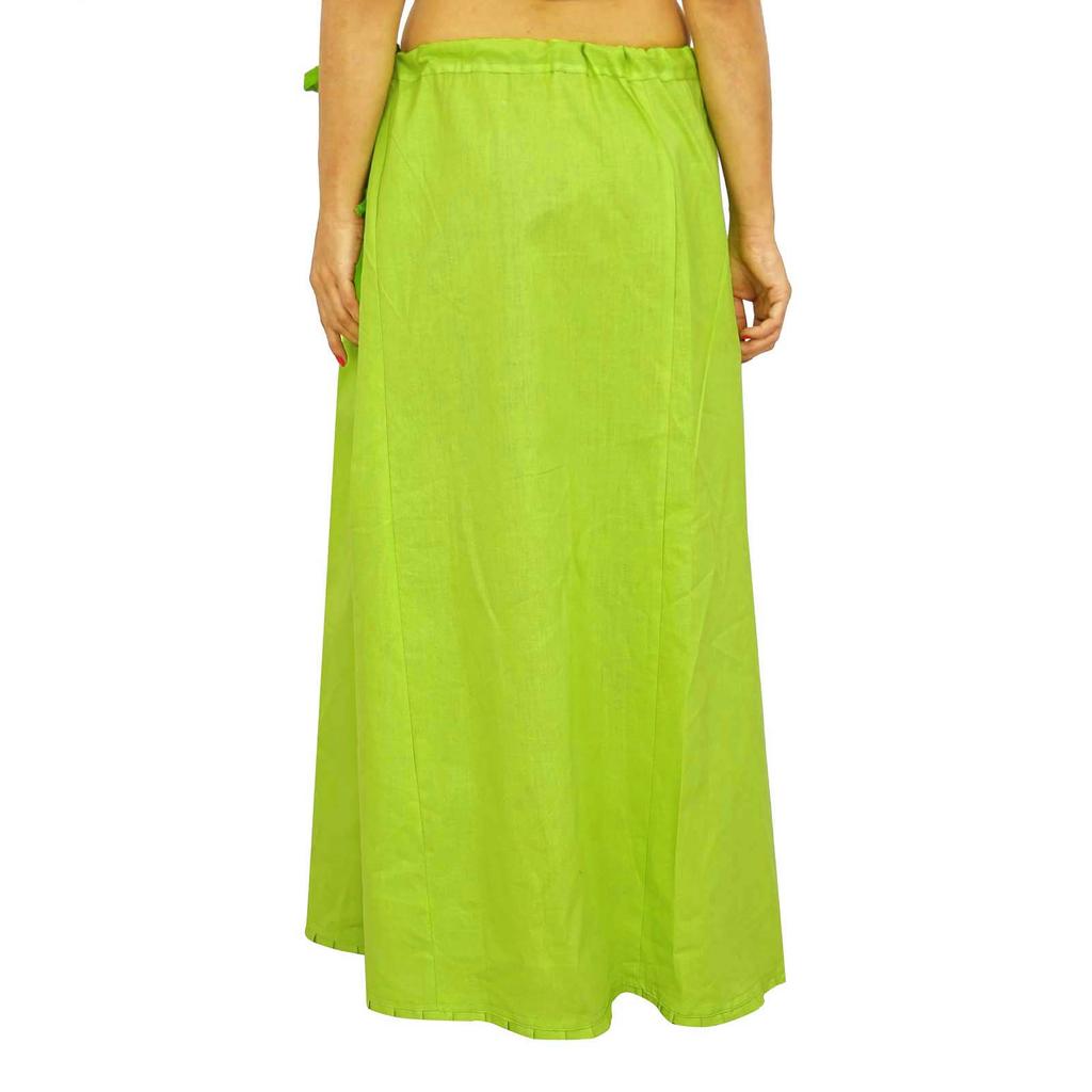 Saree Petticoat Underskirt Cotton Bollywood Indian Lining For Sari