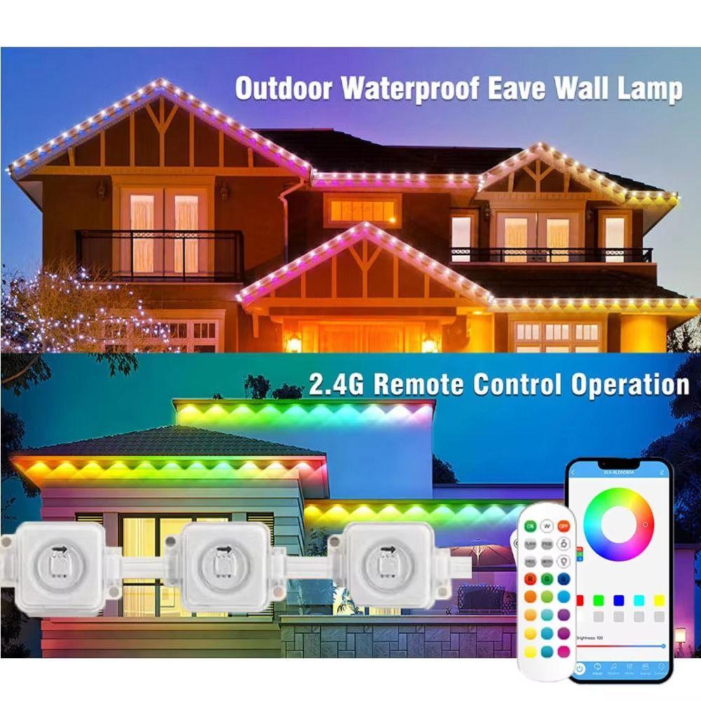 App Remote Control RGB Lights Smart String Lights Decorative Lights Eaves Lights  Garden Decor